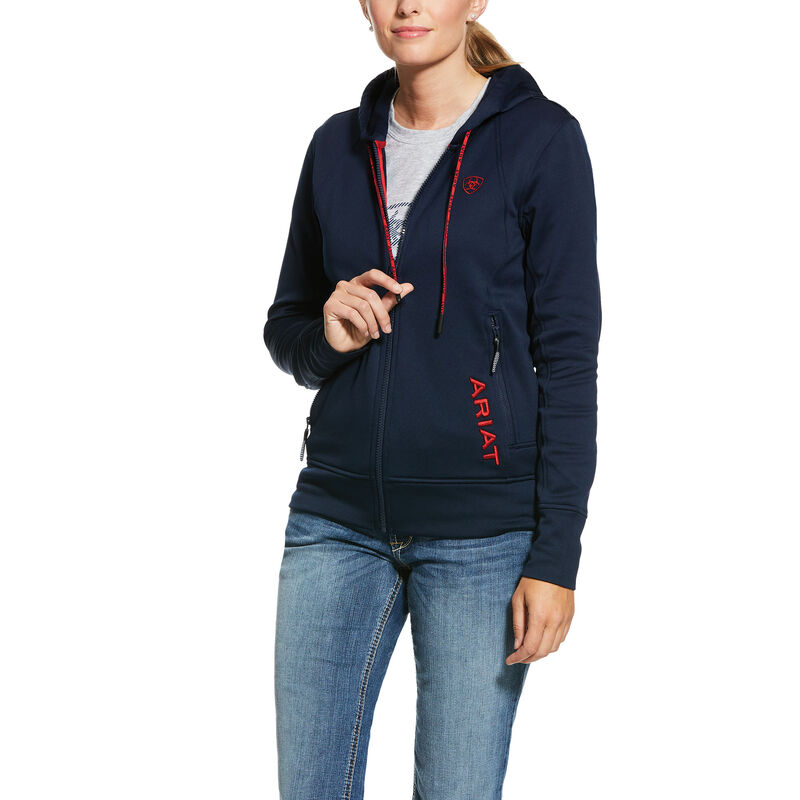 Ariat Keats Lacivert Kapşonlu Sweatshirt Bayan (12007-807)